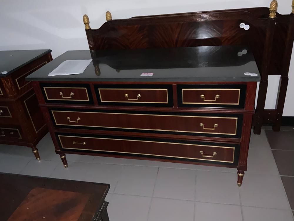 Regency Style Mahogany Marble Top Chest (1 of 1)
