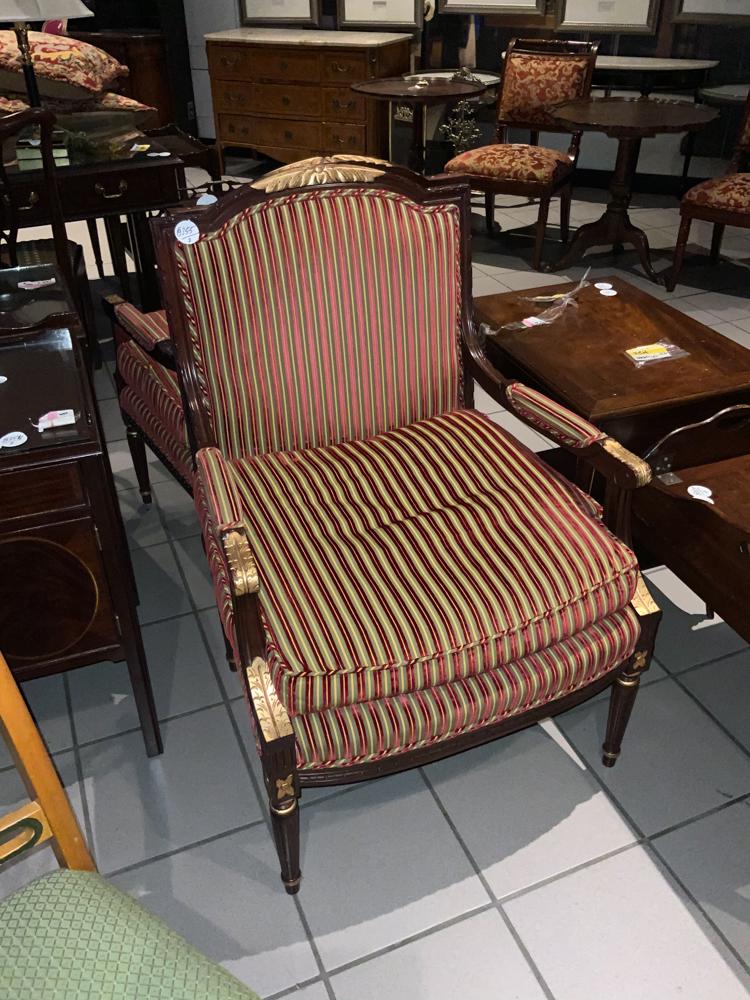 Pair of French Regency Style Armchairs (1 of 1)