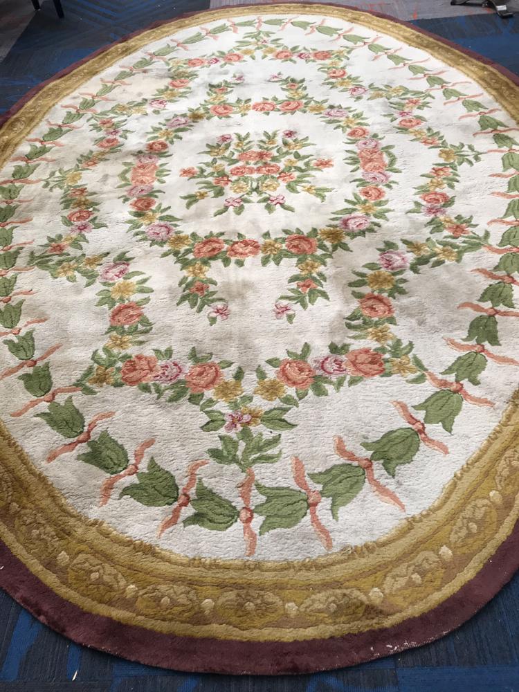 Aubusson Style Oval Rug (1 of 1)