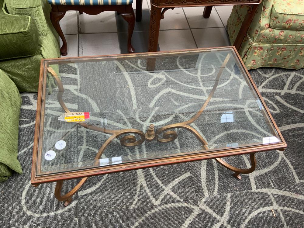 Hollywood Regency Wrought Iron Table (1 of 1)