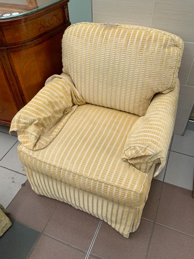 Pearson Checkered Upholstered Armchair (1 of 1)