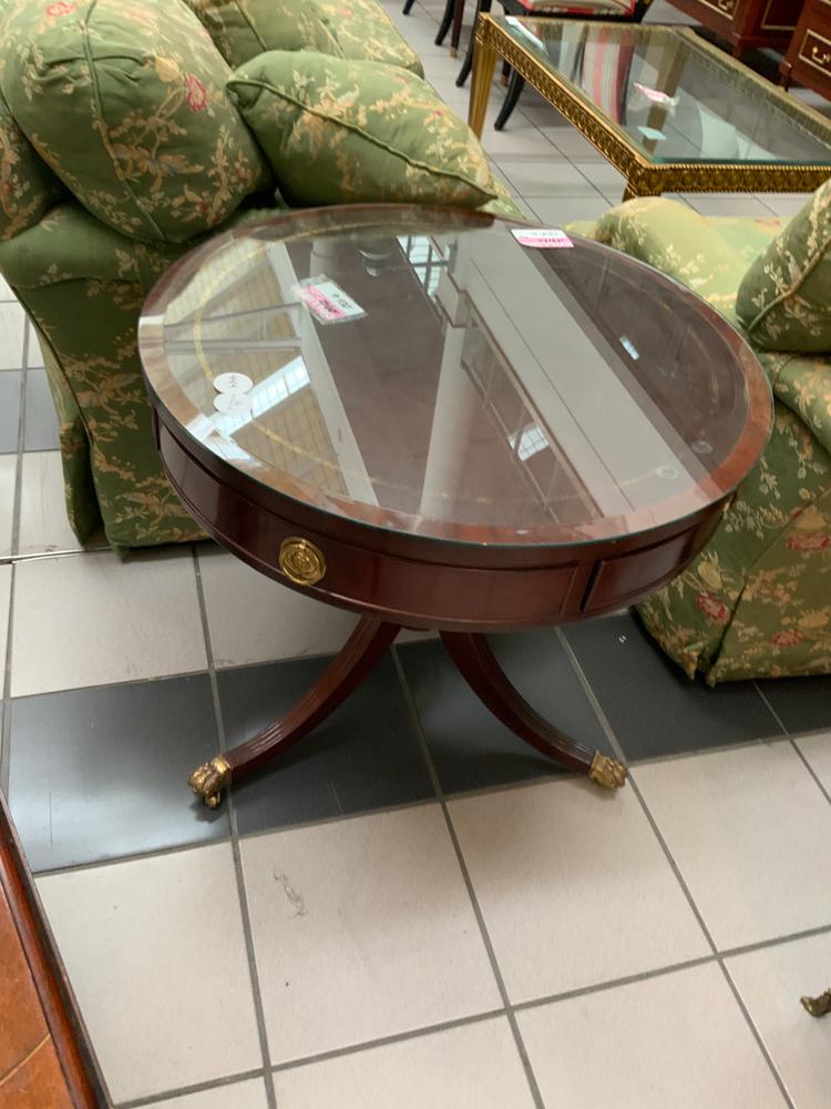 Duncan Phyfe Style Drum Table (1 of 1)