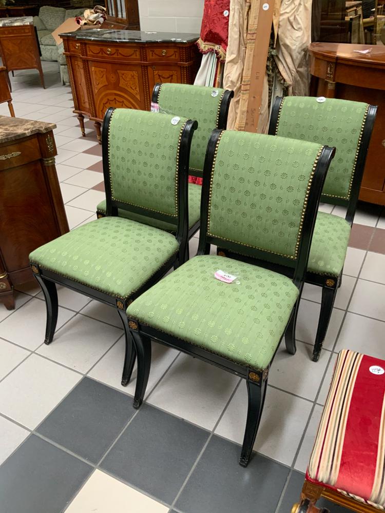 Set of Four Regency Style Ebonized Chairs (1 of 1)