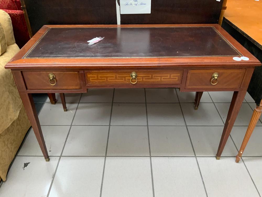 Neoclassical Style Leather Top Writing Desk (1 of 1)