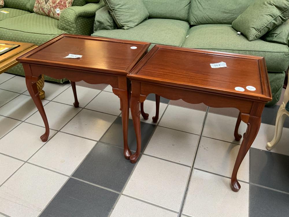 pair of lamp tables
