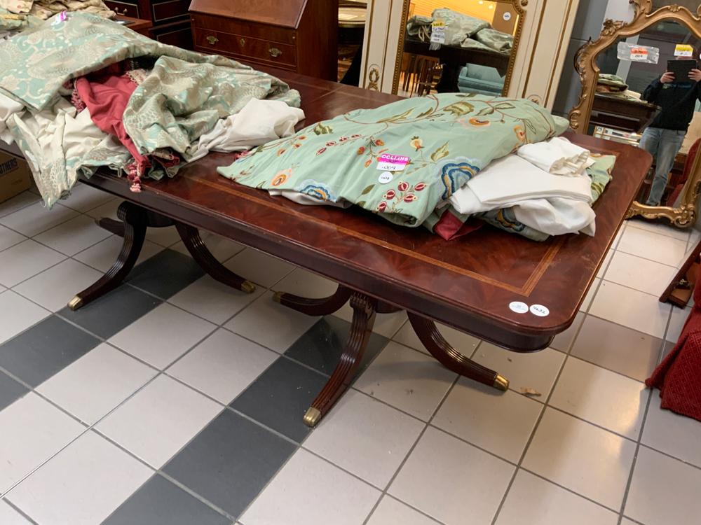 Regency Style Flame Mahogany Dining Table (1 of 1)