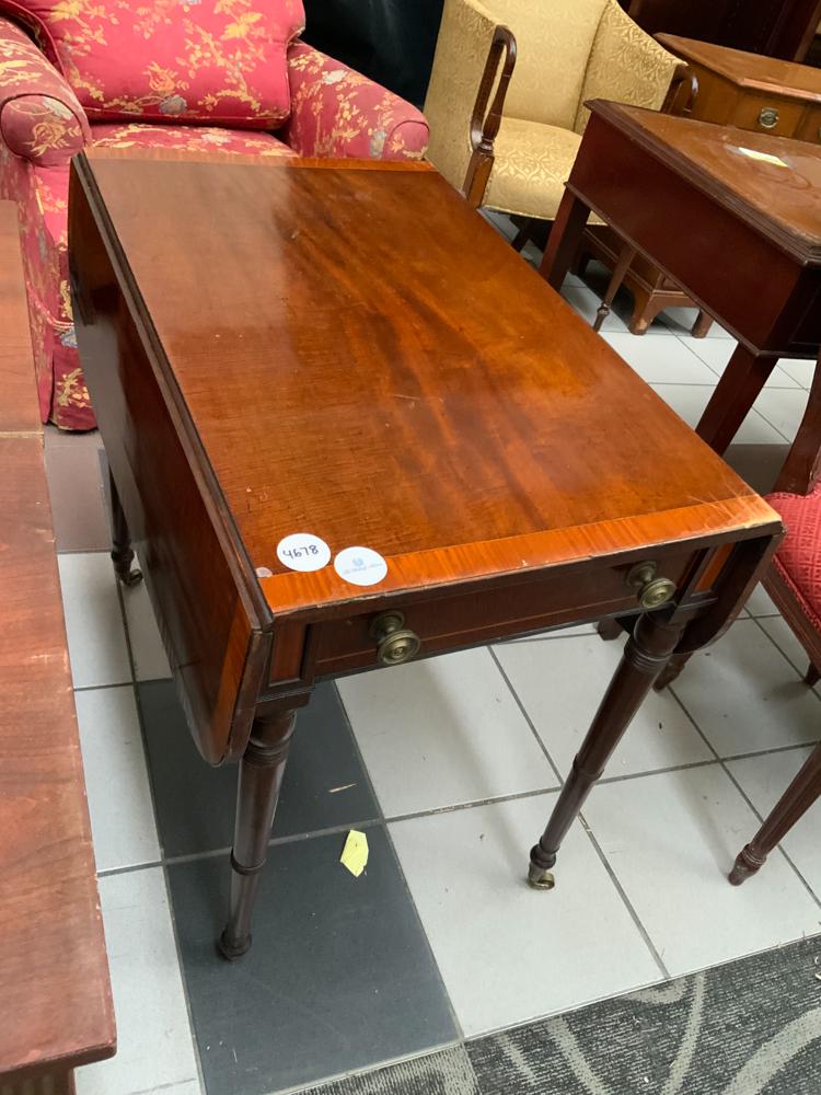 19thC English Regency Drop Leaf Table (1 of 1)