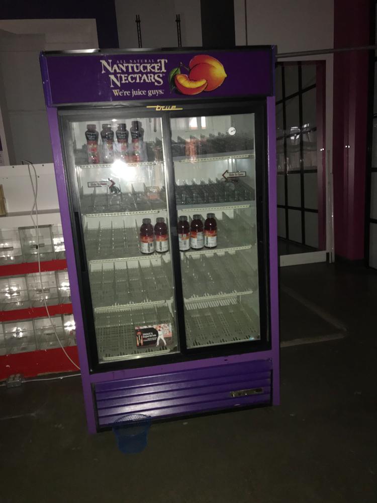 Refrigeration Unit: Refrigeration Unit 2 Wall Racks ;1 Formica Work Counter with Cabinets and Drawers 36x180x14"; Brother MFC-290C Fax Copy Scan Printer