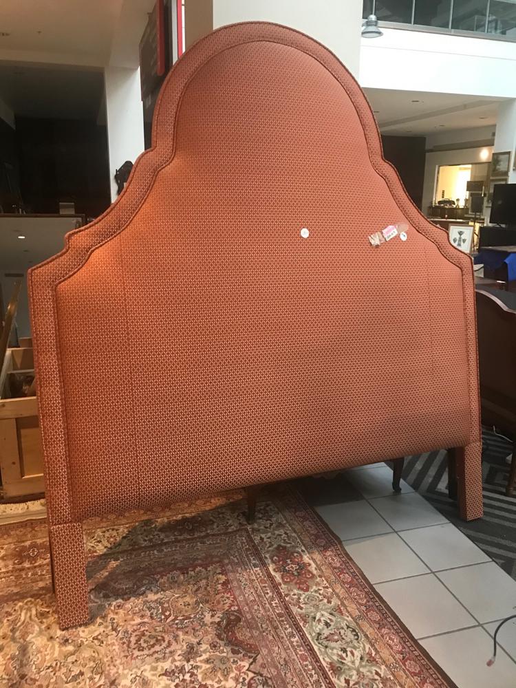 Upholstered King Size Headboard: Upholstered king-size headboard.