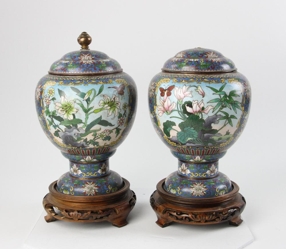 Chinese Cloisonne Urns (1 of 7)