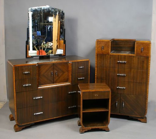 3222 3 Pc Art Deco Bedroom Suite By Williamsport Apr 05 2009