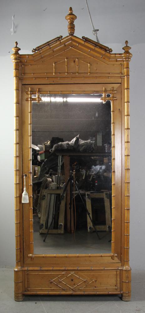19th C French Faux Bamboo Armoire (1 of 12)