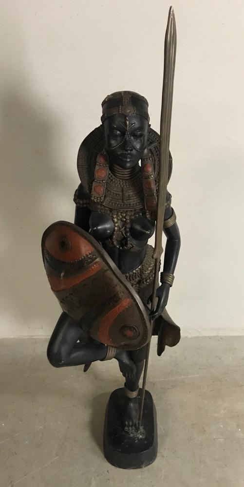 African Bronze Sculpture of Female Figure (1 of 8)