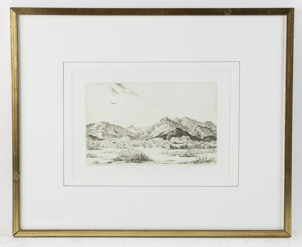 Barney M Reid Lithograph, The Quiet Place (1 of 7)