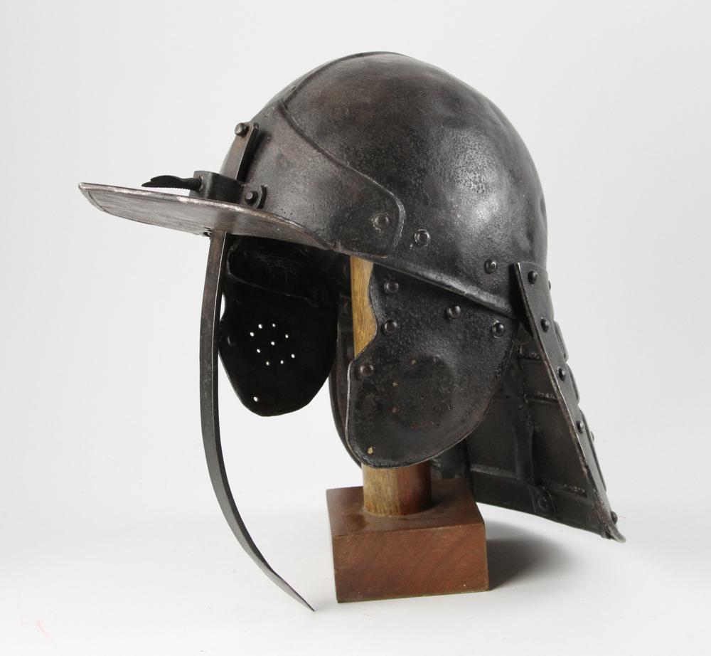 English c 1650 Lobster tail Style Helmet (1 of 6)