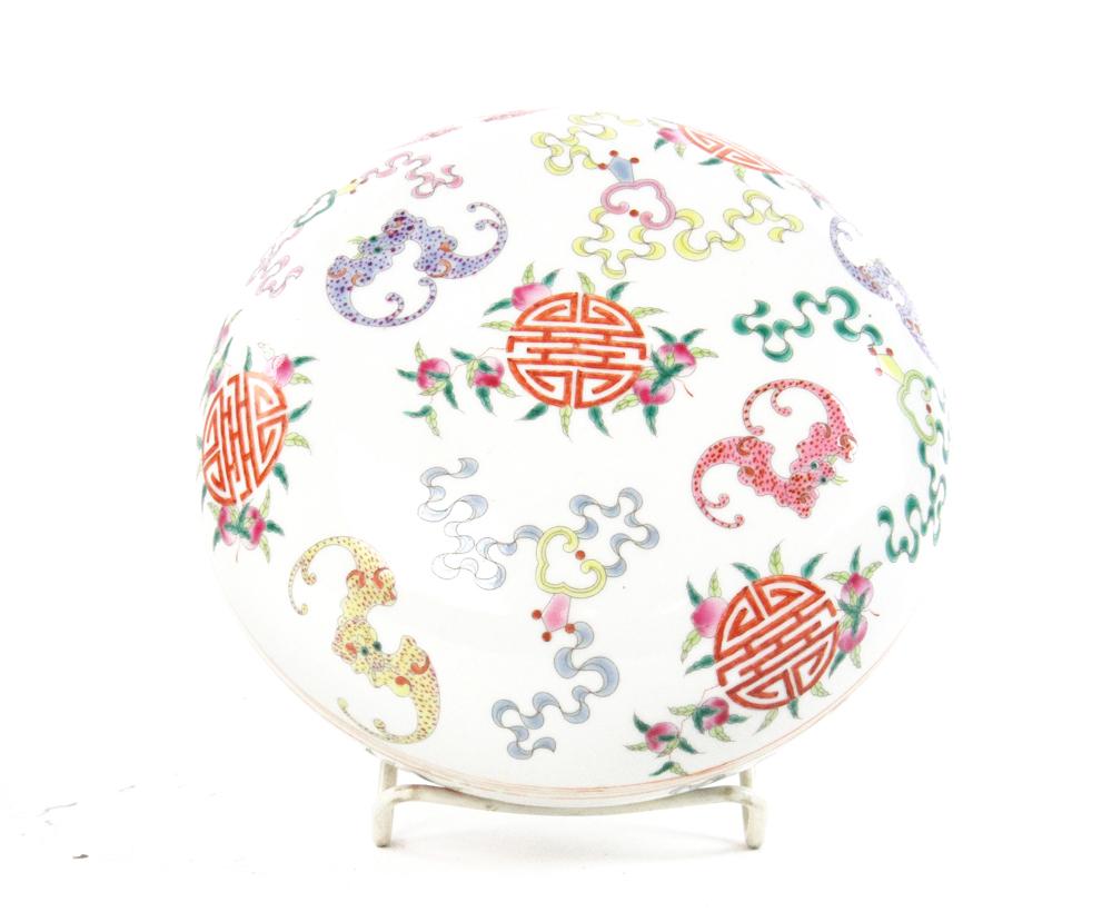 Chinese Famille Rose Porcelain Box (1 of 5)