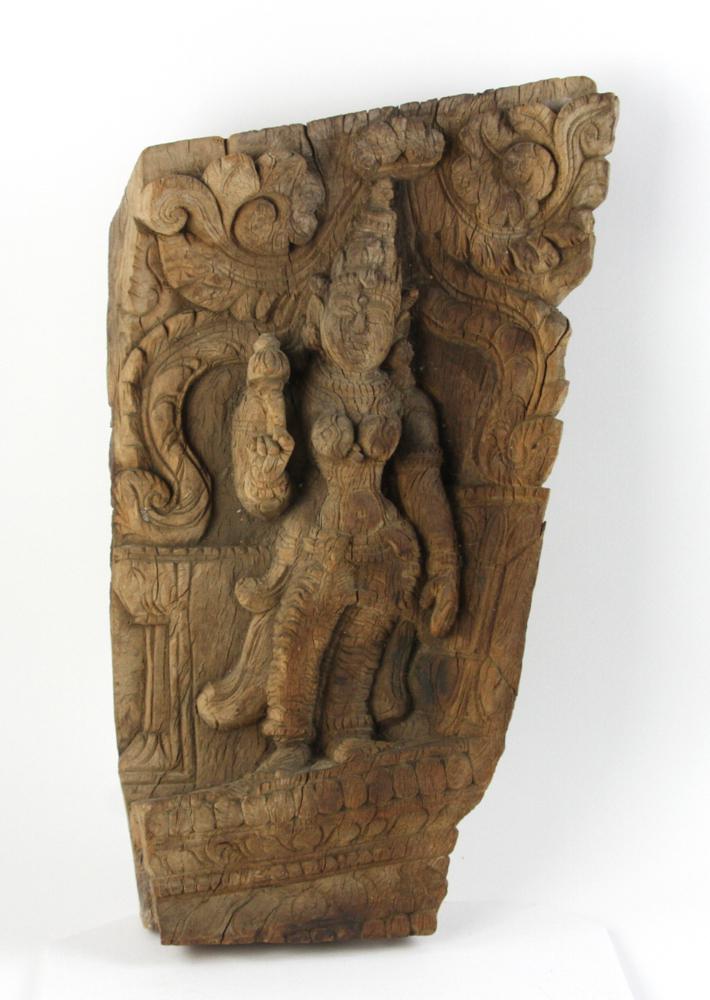 Ancient Indian Wood Carving of Durga (1 of 1)