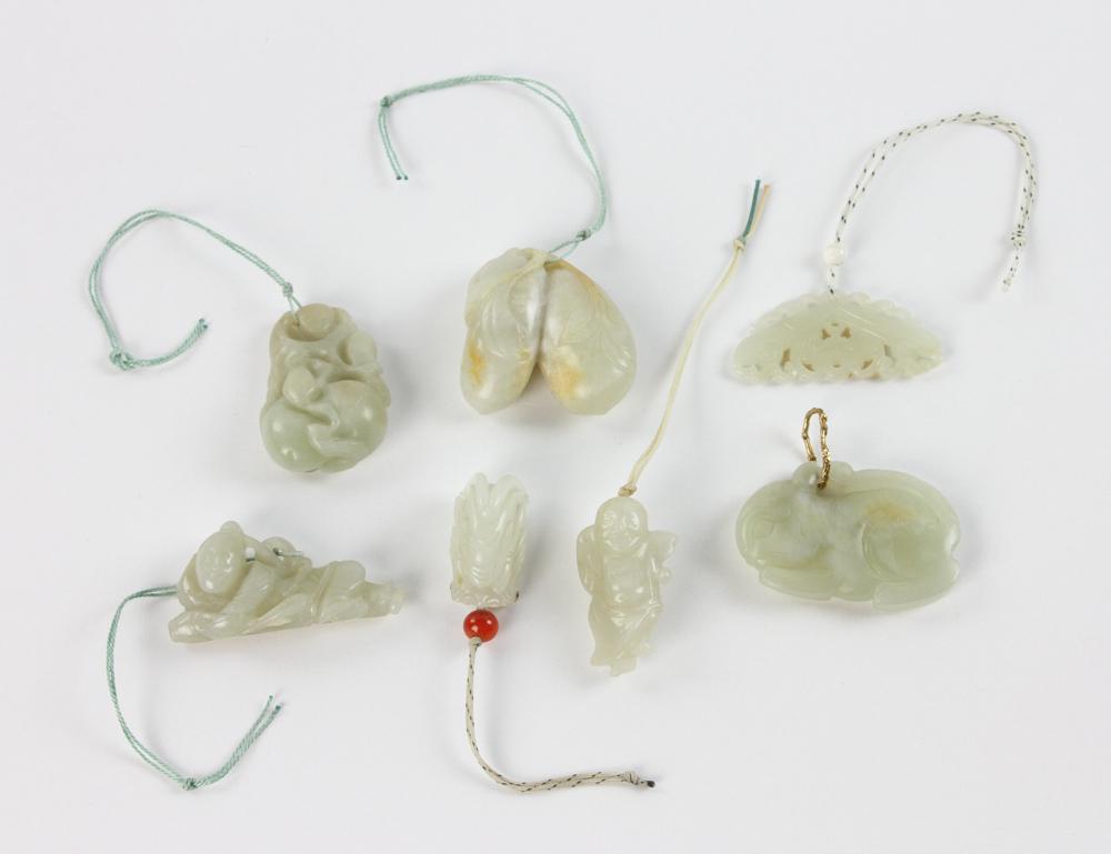 Group of Chinese Carved Jade Pieces (1 of 9)