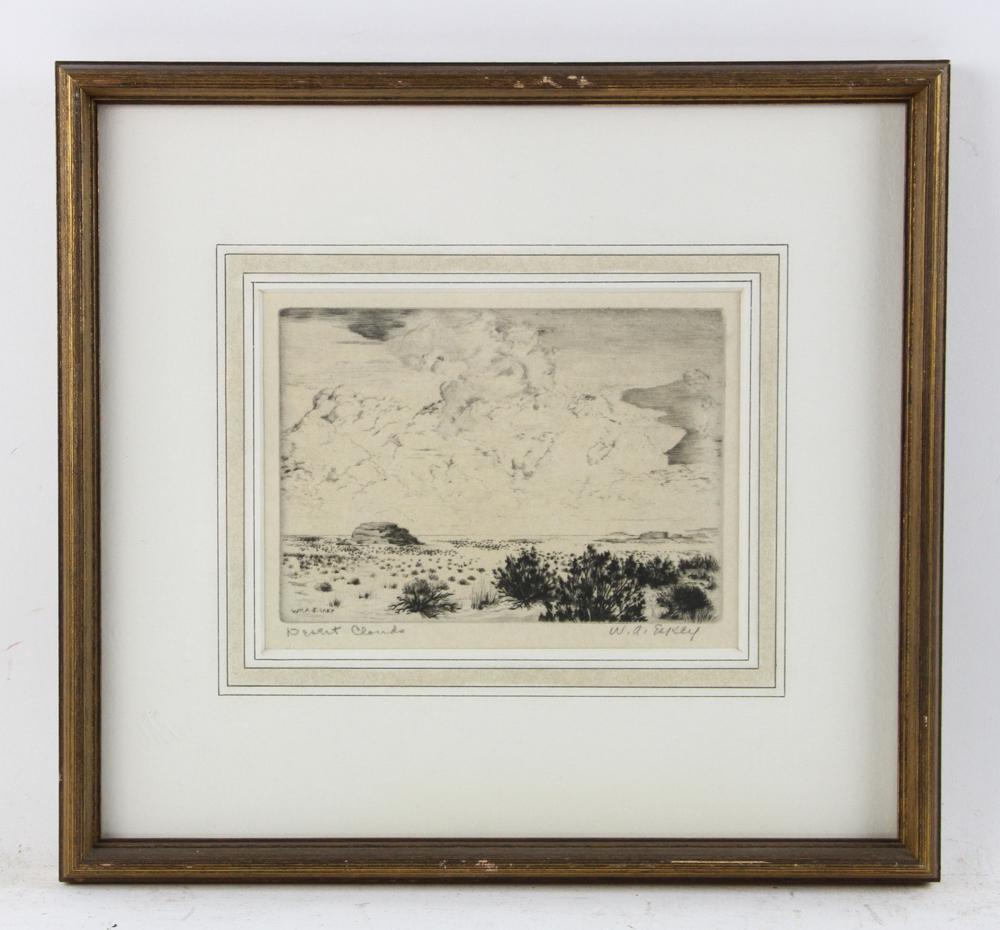 William Eskey, Desert Clouds, Etching (1 of 7)
