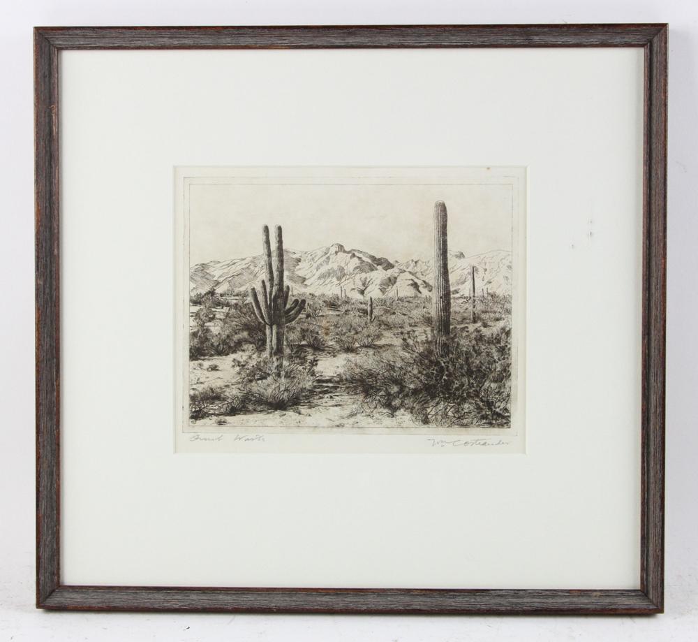 Barney M Reid Lithograph, Dry Wash (1 of 5)