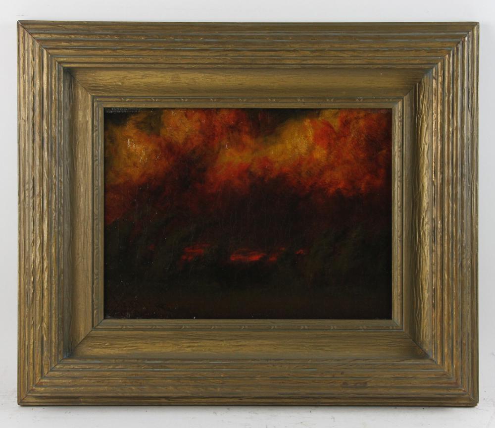 James Everett Stuart, Sunset No. 734, Oil on Board (1 of 7)