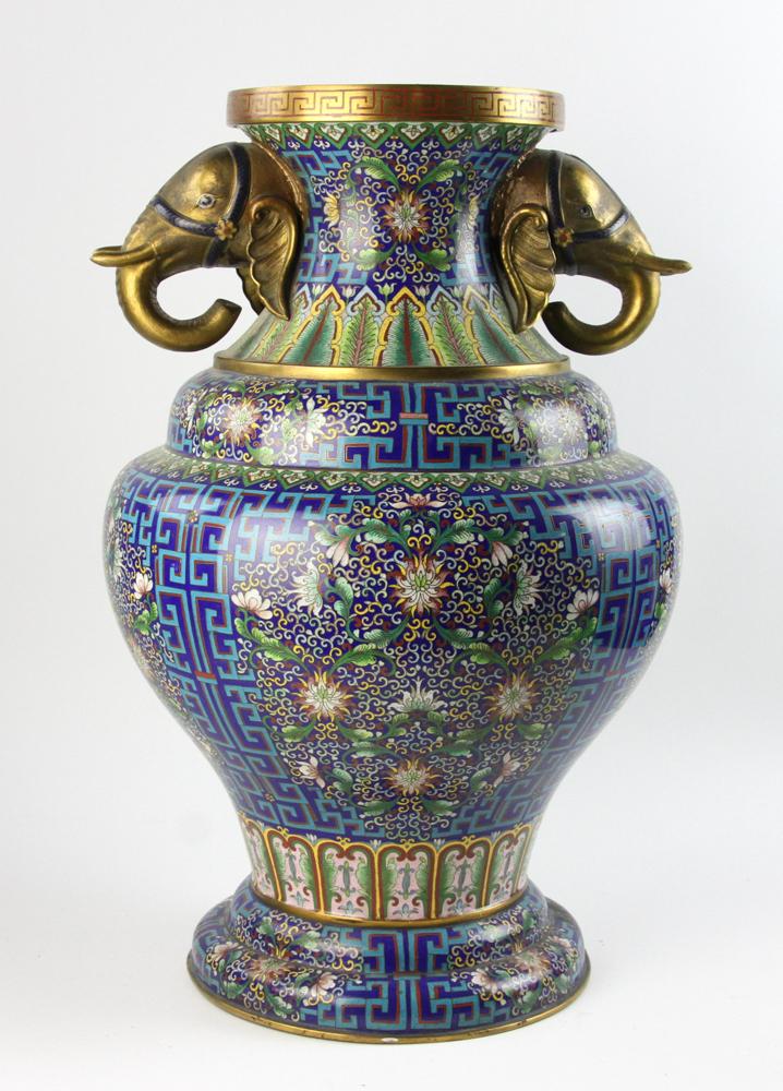 Large Chinese Cloisonne Vase (1 of 10)