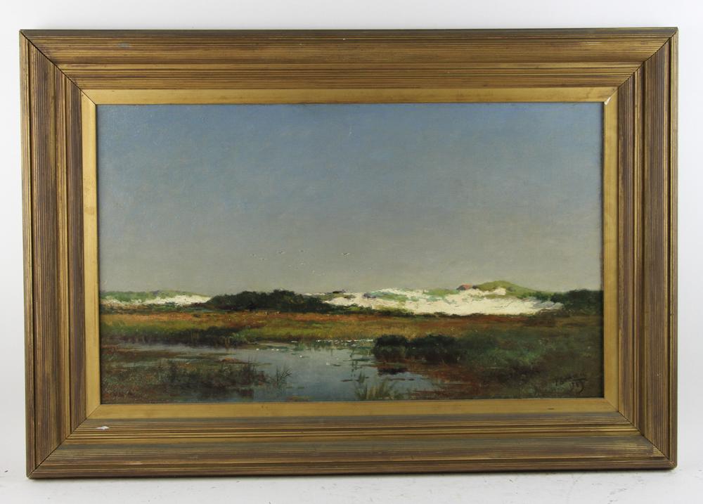 Franklin De Haven, Coastal Landscape, Oil on Canvas (1 of 11)