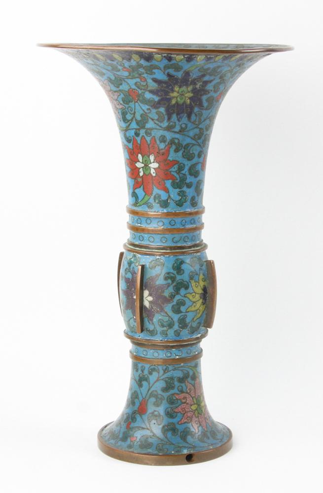 Chinese Cloisonne Gu Vase (1 of 6)
