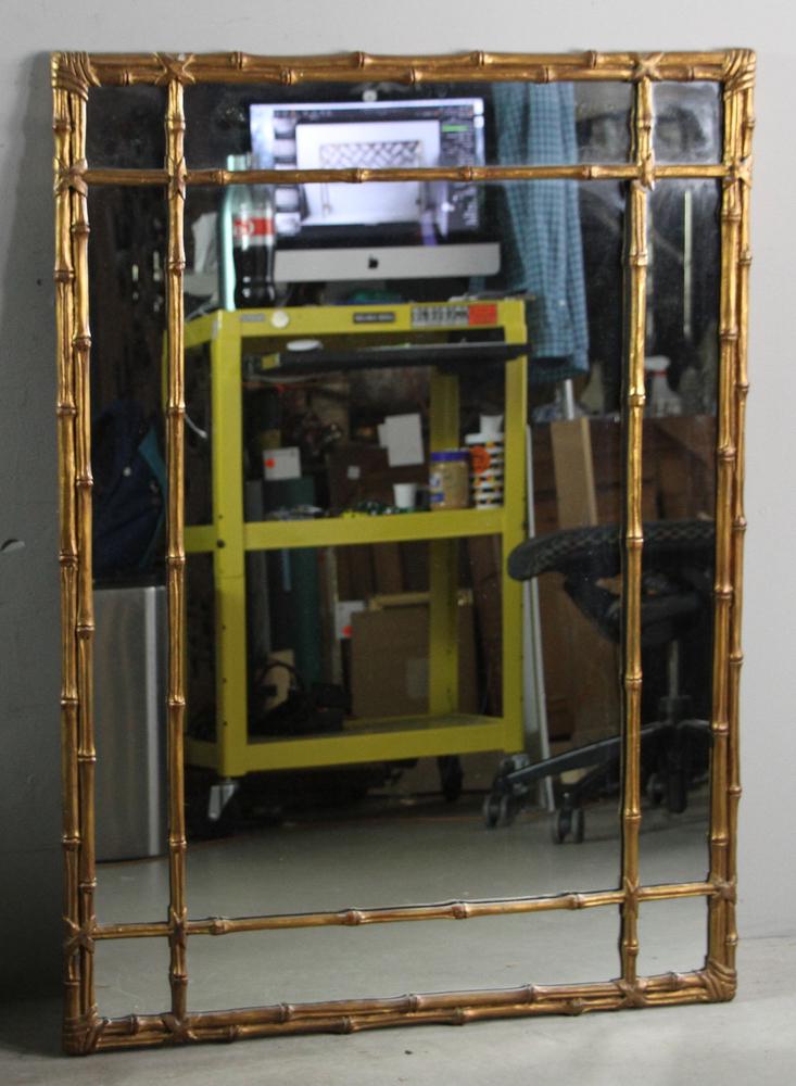 Hollywood Regency Mirror and Metal Headboard (1 of 6)