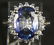 125A: 14k White Gold Blue Sapphire & Diamond Ring - 2