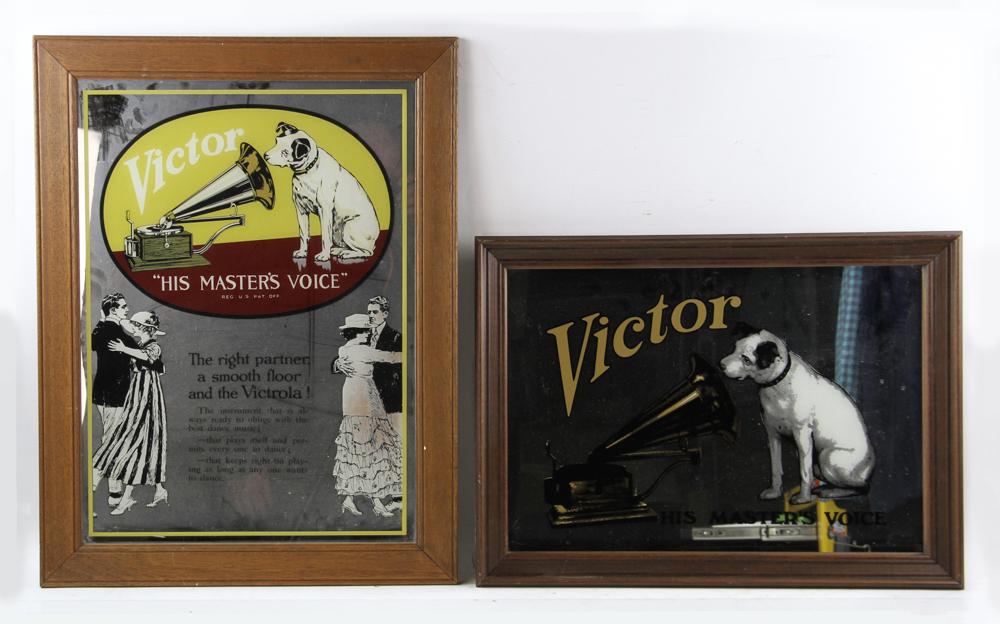 Pair of Victrola Mirrors.: Pair of Victrola mirrors. Provenance: From the estate of Gregory and Katherine Sullivan of Dover, MA.