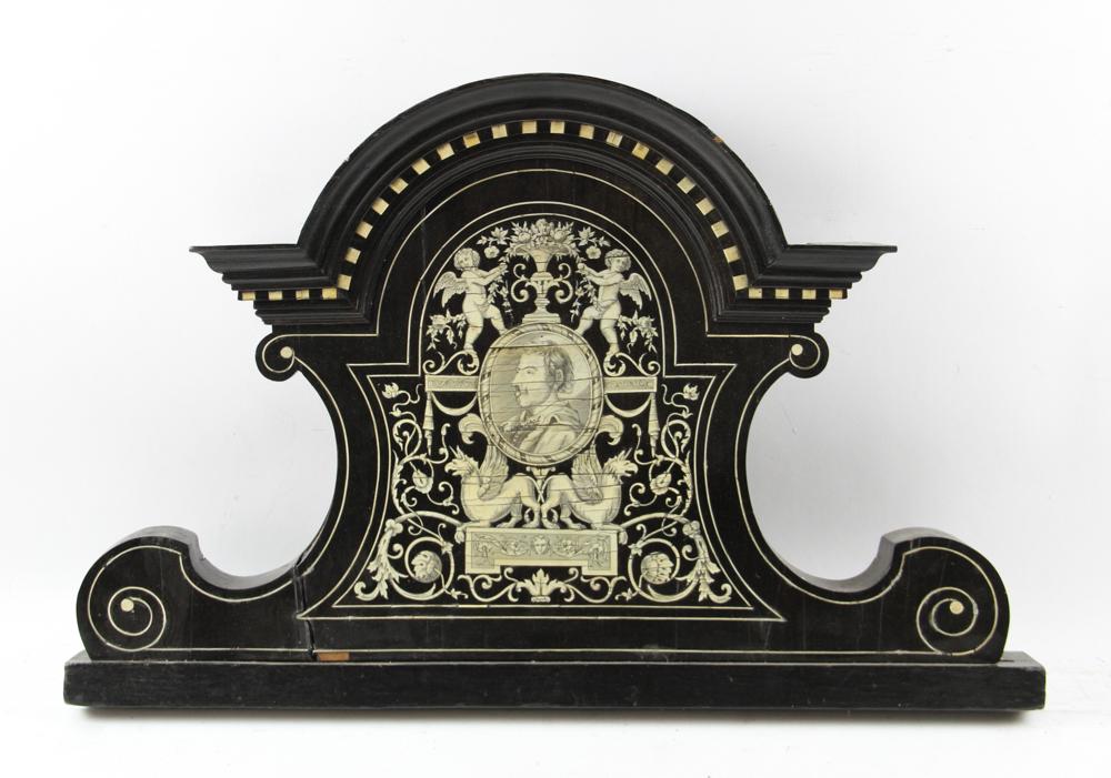 Pair of Inlaid Continental Wall Decorations: Pair of inlaid Continental wall decorations. Provenance: From the estate of Gregory and Katherine Sullivan of Dover, MA.