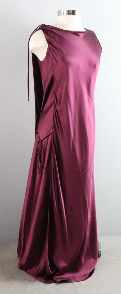 Chanel Maroon Silk Sheath Dress (1 of 3)