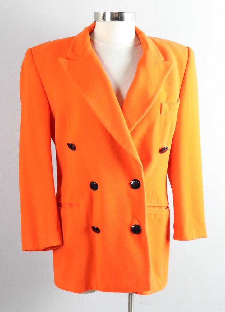 Escada Orange Blazer: Escada orange blazer, size 40.