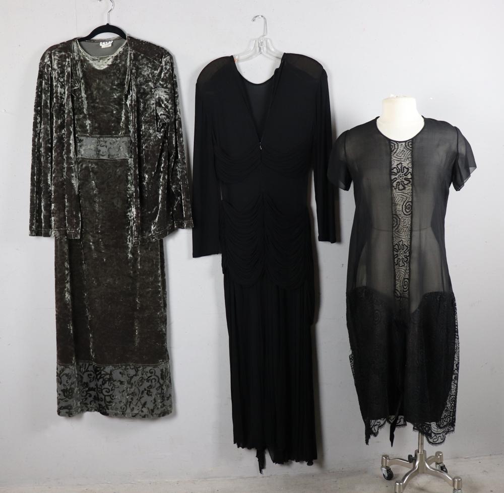 Black and Gray Evening Dresses (1 of 2)