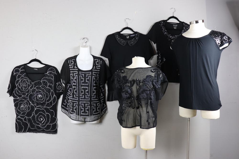 Black Dressy Evening Tops (1 of 4)