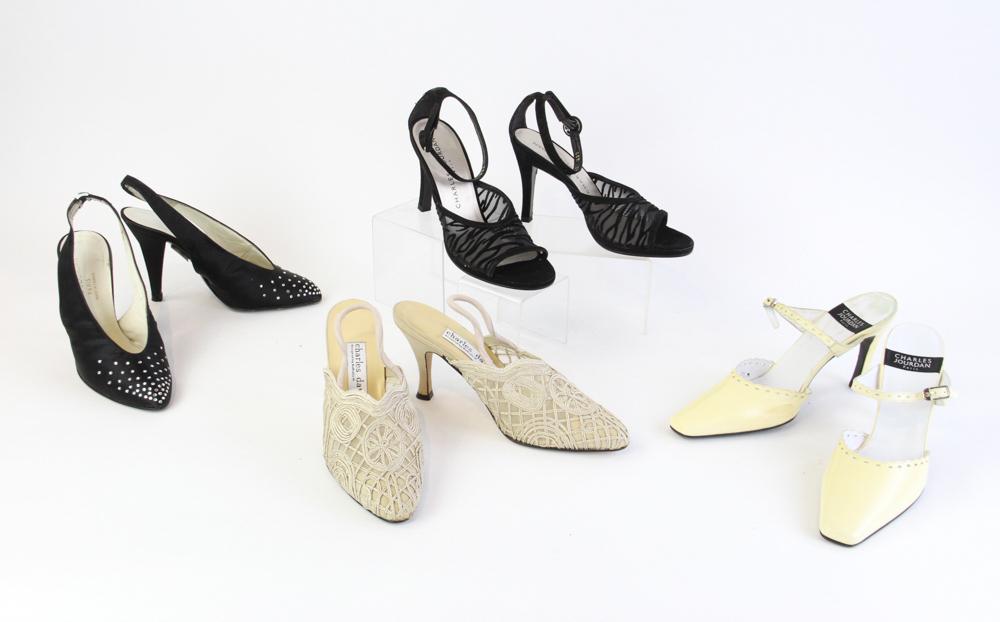 Charles Jourdan Sandals and Pumps: Four pairs of Charles Jourdan sandals and pumps. All size 7 1/2.