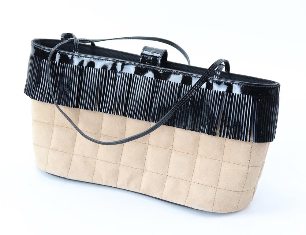 Chanel Quilted Evening Bag with Fringe (1 of 2)