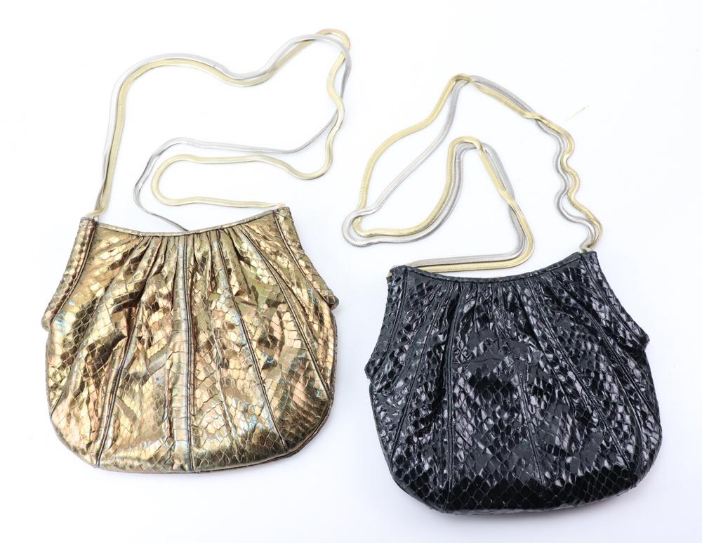 Two Judith Leiber Snakeskin Evening Bags (1 of 2)