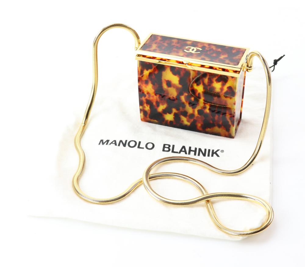 Chanel Faux Tortoise Shell Evening Bag (1 of 3)