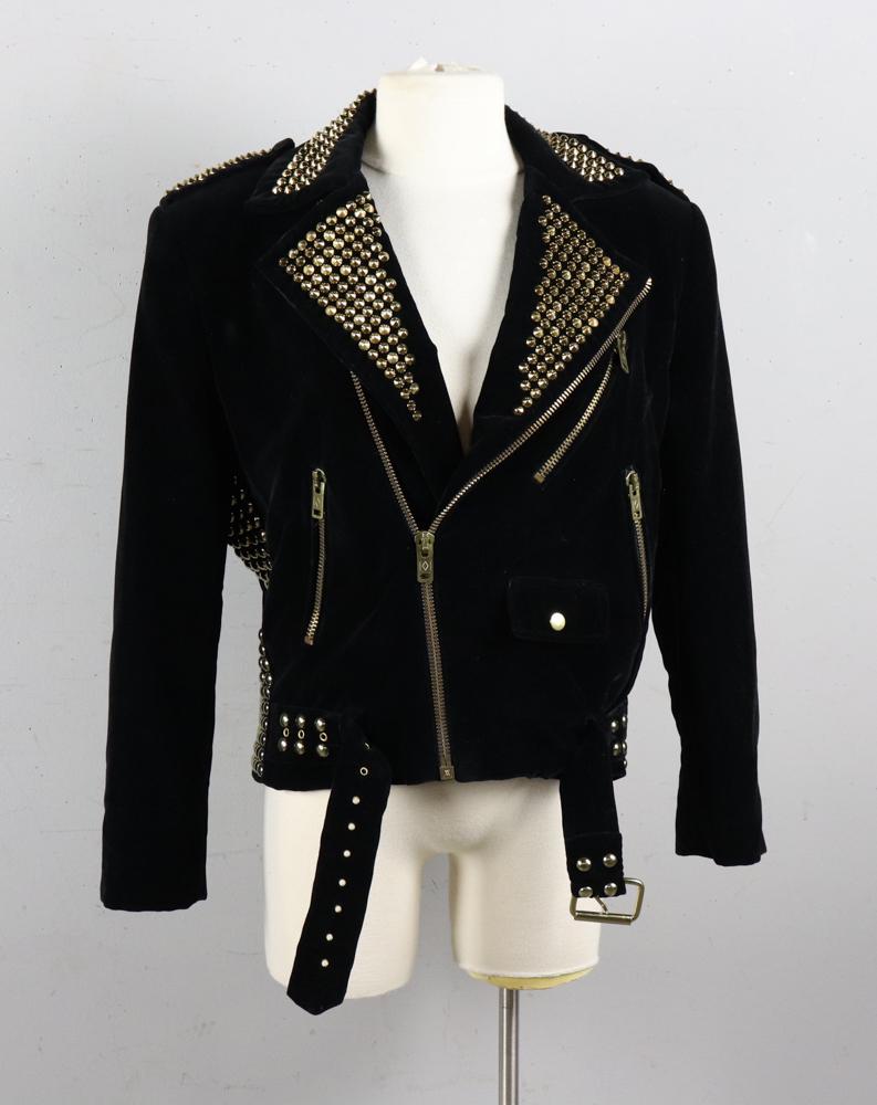Carolina Herrera Black Velvet Studded Jacket (1 of 3)