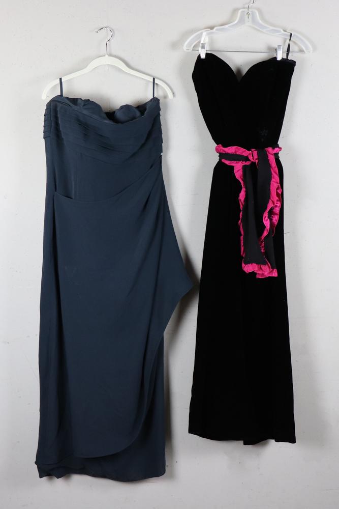 Black Velvet, Navy Blue Evening Dresses (1 of 2)