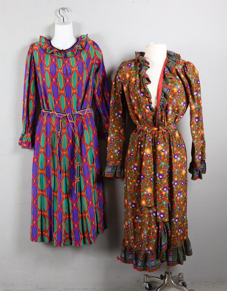 Yves Saint Laurent Multi Colored Silk Dresses (1 of 4)