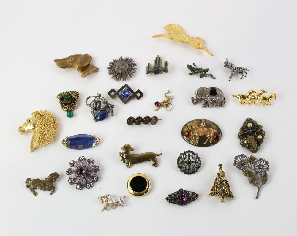 Costume Jewelry Vintage Pin Lot (1 of 10)