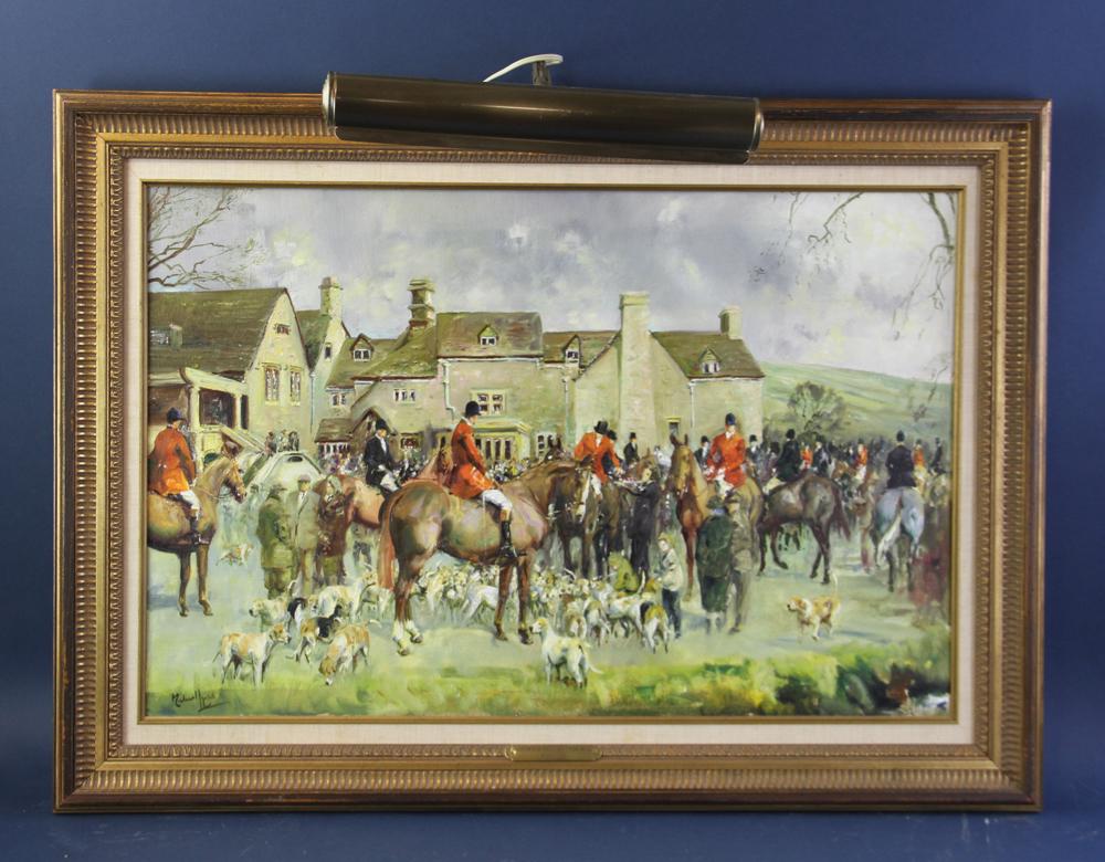 Michael Lyne, Cotswold Meet, Oil on Canvas (1 of 9)