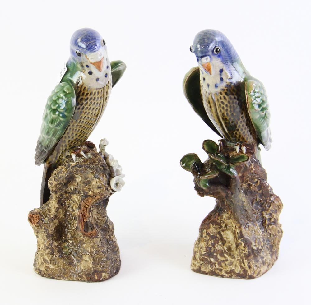 Glazed Terra Cotta Parrots (1 of 6)