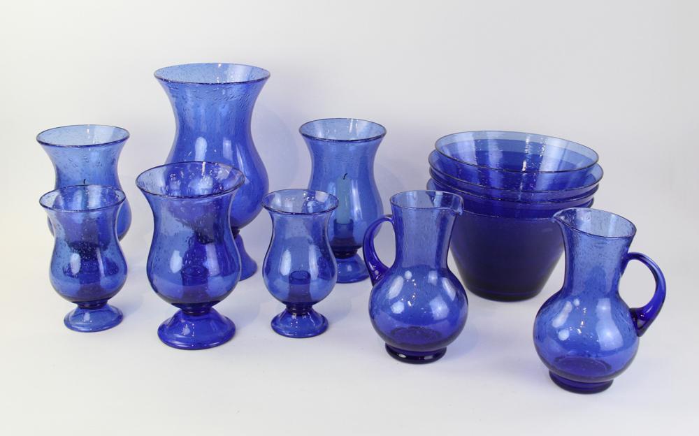 Bubble Glass, Pitchers, Bowls, Candle Holders (1 of 5)