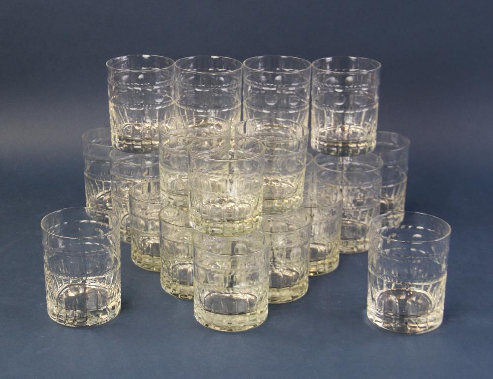Crystal Hand Cut Bar Glasses (1 of 5)