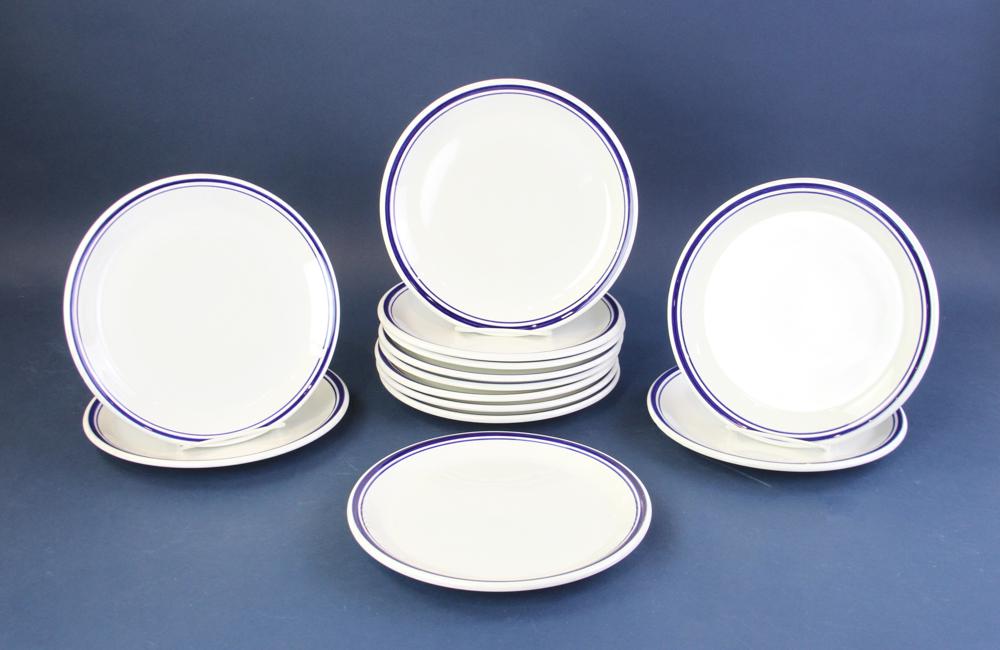 Sideris P. Heli Blue and White China Plates (1 of 4)