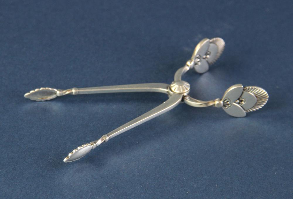 Pair of Georg Jensen Cactus Sterling Sugar Nips (1 of 5)